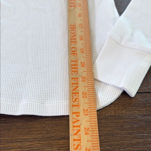 Madewell Waffle-Knit Scoopneck Henley Tee Size XS - Picture 6 of 11